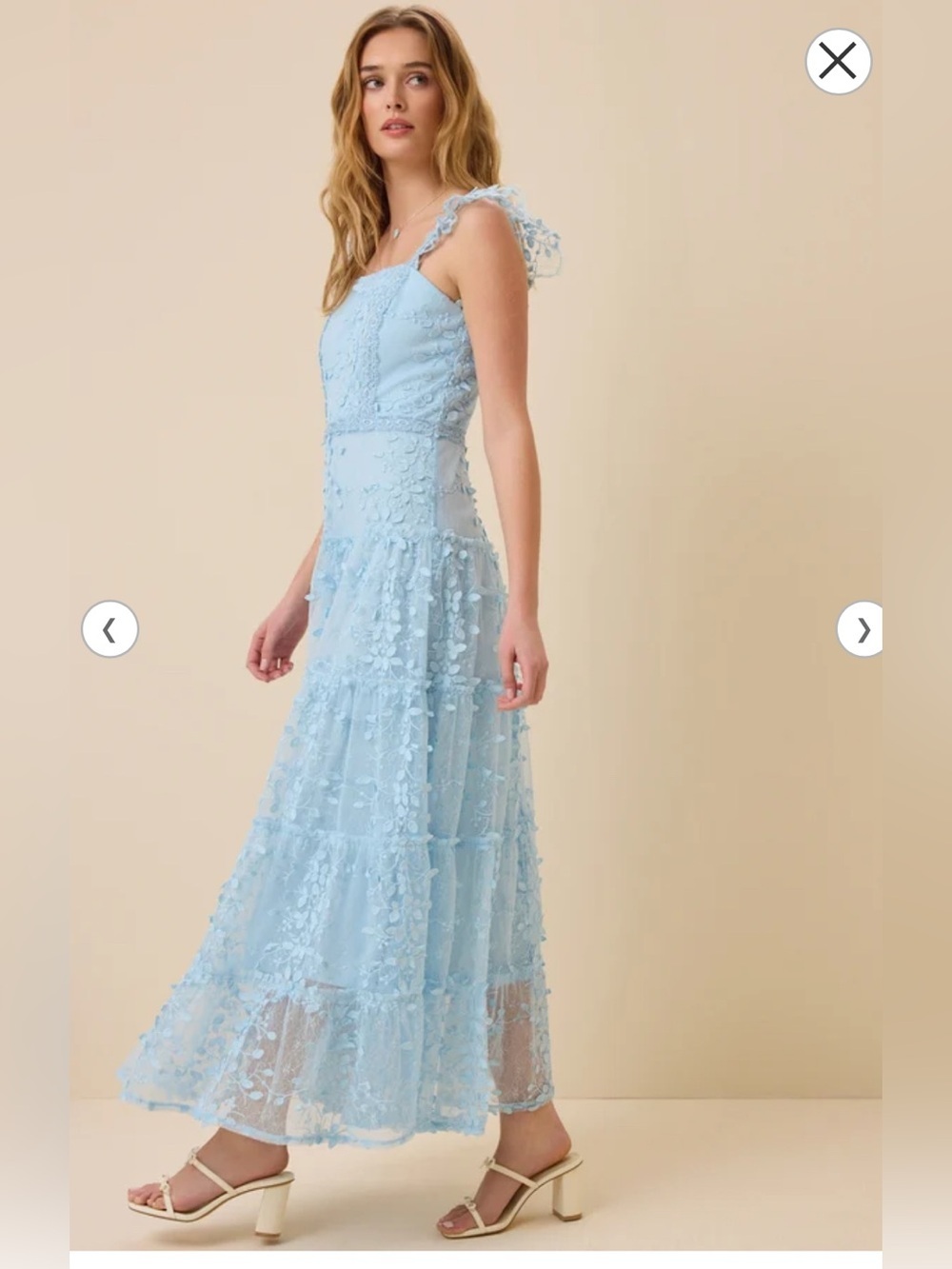 Altar’d State Kallie Lace Tiered Maxi Dress - Picture 4 of 6